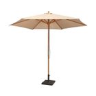 PARASOL - VOILE D OMBRAGE - ACCESSOIRE  Parasol droit en Bois 3 m écru