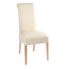  LOT DE 2 CHAISES KAIL BEIGE ET NATUREL