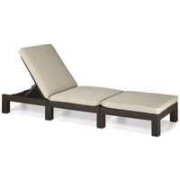 DAYTONA Bain de soleil aspect rotin tressé DAYTONA Bain de soleil aspect rotin tressé