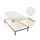 GREENEO Ensemble matelas + sommier 90x200 cm - Mém