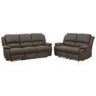  RELAX Set de canapés PU taupe 3 + 2 places