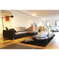 CANAPE - SOFA - BANQUETTE COSMIC Canapé fixe d'angle réversible noir & gris