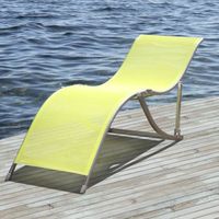 CHAISE LONGUE - TRANSAT  BASIC Transat acier vert