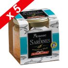 PRODUIT DE SARDINE Mousse de Sardines aromatisée au Whisky 70 g par 5