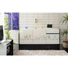 BUFFET - BAHUT - ENFILADE - VAISSELIER - LIVING STREET Enfilade 3 portes blanc
