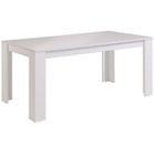 TABLE A MANGER  STREET Table à manger 88x170x77 cm blanc brillant