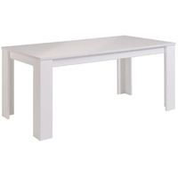 TABLE A MANGER  STREET Table à manger 88x170x77 cm blanc brillant