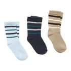  Lot 3 paires chaussettes  Garçon Bleu/Marine/Gris