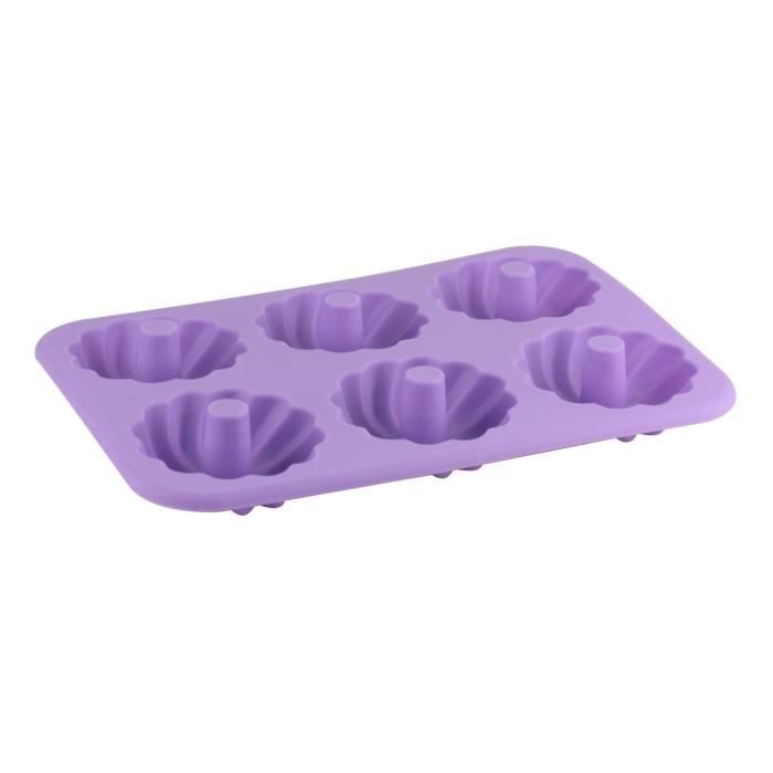 ARD'TIME Moule Silicone "C?urs Gourmands" Forme Fleur Violet 18.5x26