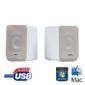 ENCEINTES PC T'nB enceintes stéréo NEW EDGE blanches