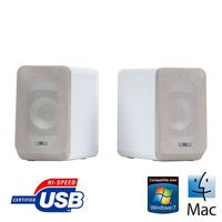 ENCEINTES PC T'nB enceintes stéréo NEW EDGE blanches