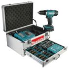PERCEUSE - VISSEUSE MAKITA Perceuse Visseuse 2x14,4V+96 outils à main