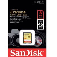 CARTE MEMOIRE Sandisk SDHC 8Go Extreme Video