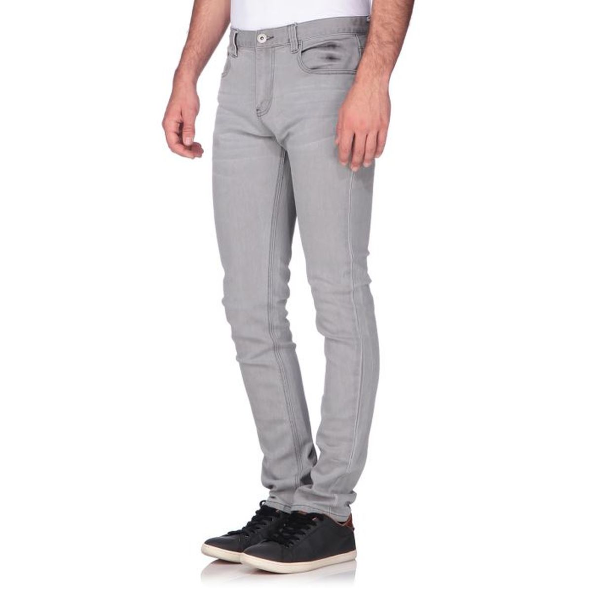 CUSTER Jean Skinny Homme Gris Achat / Vente jeans CUSTER Jean Homme