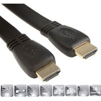 Continental Edison Câble HDMI 1.5m 3D - 4K slim Continental Edison Câble HDMI 1.5m 3D - 4K slim