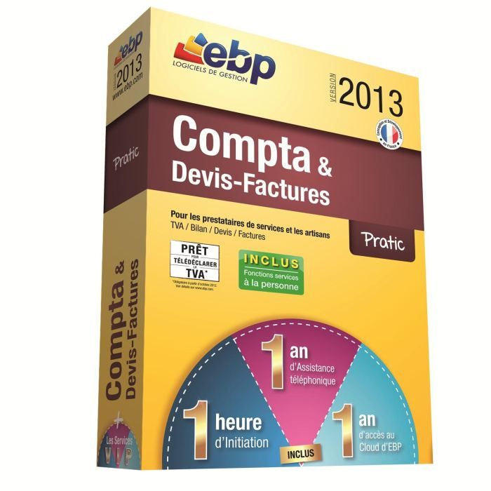 EBP Compta et Devis Factures Pratic 2013   Achat / Vente LOGICIEL