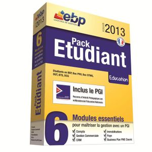 LOGICIEL BUREAUTIQUE  EBP Pack Etudiant 2013