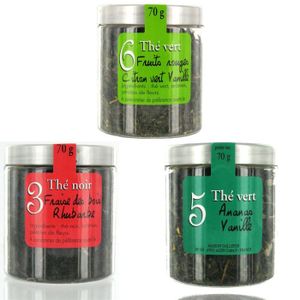 THE Assortiment de Thés Aromatisés 70gr.