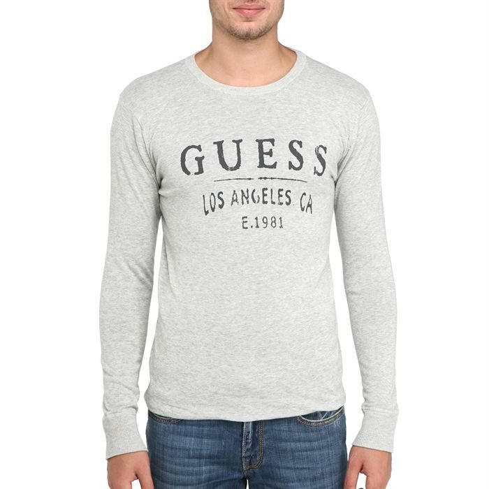 GUESS Pull Homme Gris   Achat / Vente PULL GUESS Pull Homme