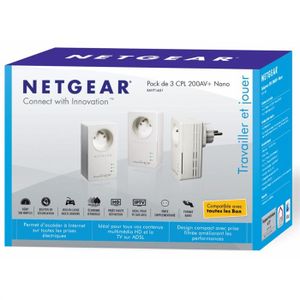 Netgear Pack de 3 adaptateurs CPL AV200+ Nano