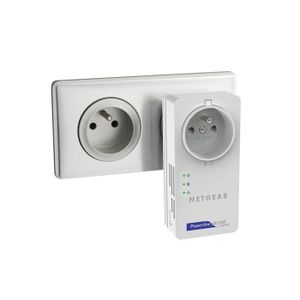 Netgear Pack 2 CPL AV 500Mbit/s / Prise intégrée