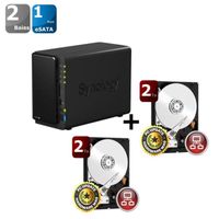 SERVEUR STOCKAGE - NAS  Synology NAS DS213+ & 2 WD Red 2To