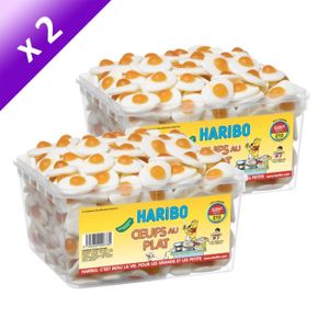 CONFISERIE DE SUCRE Haribo Oeufs au plat 210 pièces x2