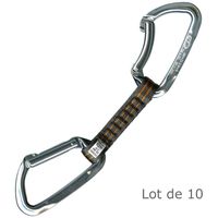 MOUSQUETONS/DEGAINES ESCALADE CT Mousqueton Pack de 10 Dégaines Lime