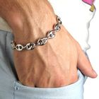 BRACELET RÊVE DE DIAMANTS Gourmette Homme