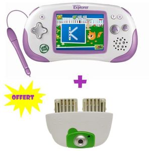 CONSOLE ÉDUCATIVE Console Leapster Explorer Rose + Jeu + Caméra CONSOLE ÉDUCATIVE Console Leapster Explorer Rose + Jeu + Caméra
