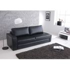 CANAPE - SOFA - BANQUETTE Méridienne POCKET 4 places & lit d'appoint - Noir