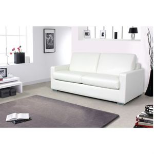 CANAPÉ PRESTO Canapé conv. 120x190 HD24kg/m3 PU Blanc CANAPÉ PRESTO Canapé conv. 120x190 HD24kg/m3 PU Blanc