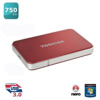 DISQUE DUR EXTERNE Toshiba stor.E Edition 750 Go Red