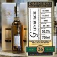 WHISKY-BOURBON-SCOTCH Glenburgie 1985 dimensions 26 ans