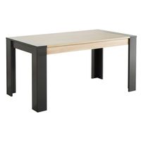 TABLE A MANGER AVEC OU SANS CHAISE - RALLONGE OMEGA Table à manger 160cm Gris brillant