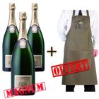  Duval-Leroy Brut Magnum (x3) + Tablier
