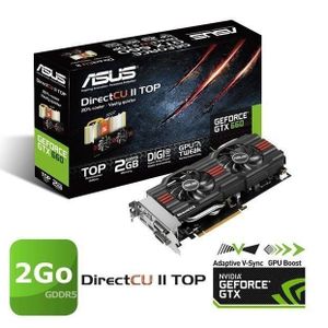 CARTE GRAPHIQUE Asus GTX660 2Go GDDR5 DirectCU 2 Top