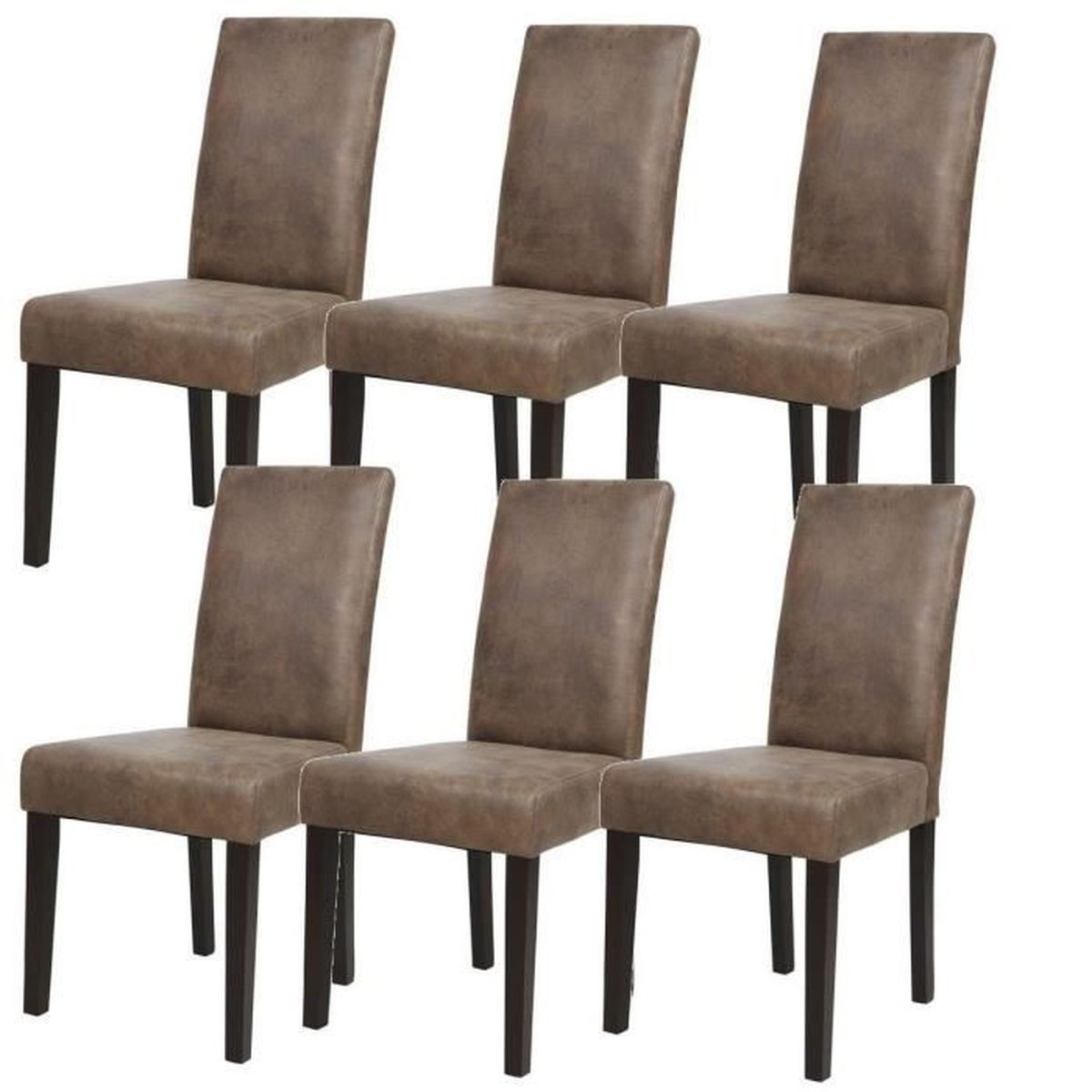 Chaises marron achat / vente chaises marron pas cher cdiscount