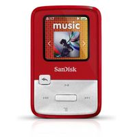 BALADEUR MP3 / MP4 SANDISK ZIP 4GO Rouge