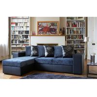 CANAPE - SOFA - BANQUETTE HARLEQUIN canapé d'angle convertible gris P.U