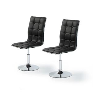 CHAISE LEAF Lot de 2 chaises de salle à manger grise CHAISE LEAF Lot de 2 chaises de salle à manger grise