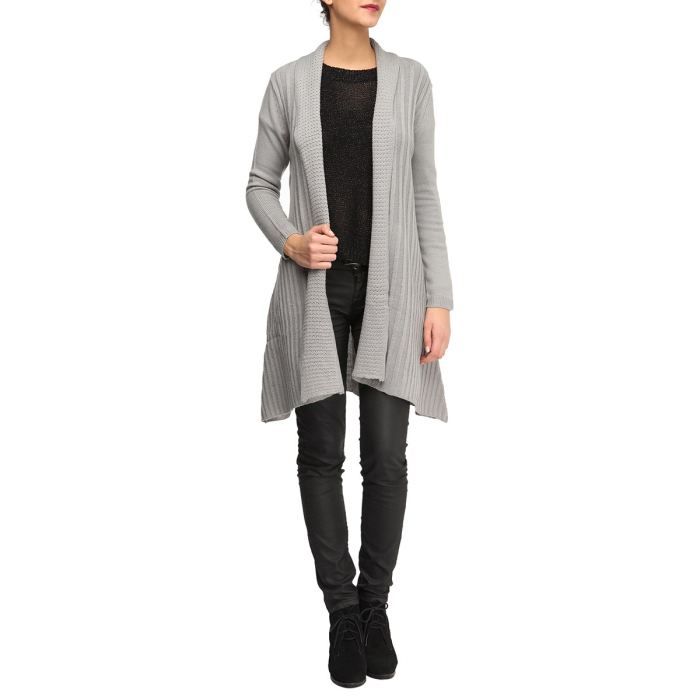 Gilet femme gris