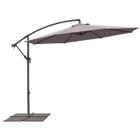 PARASOL - VOILE D OMBRAGE - ACCESSOIRE  Parasol déporté Aluminium 3 m gris