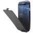 COQUE - BUMPER SAMSUNG Etui à rabat noir pour Galaxy S III