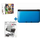 DS 3DS XL BLEU + BEYBLADE MASTER+ BLOC D'ALIMENTATION