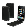 HOUSSE / ETUI / COQUE / FACADE MUVIT Housse cuir noir pour iPod Touch 4G