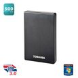 DISQUE DUR EXTERNE Toshiba stor.E Alu 2S 500 Go Black