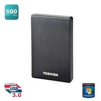 DISQUE DUR EXTERNE Toshiba stor.E Alu 2S 500 Go Black
