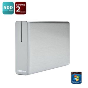 DISQUE DUR EXTERNE Toshiba storE Alu2 Silver 500 Go DISQUE DUR EXTERNE Toshiba storE Alu2 Silver 500 Go