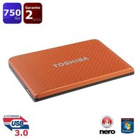 DISQUE DUR EXTERNE Toshiba STOR.E PARTNER 2.5 750 Go Orange